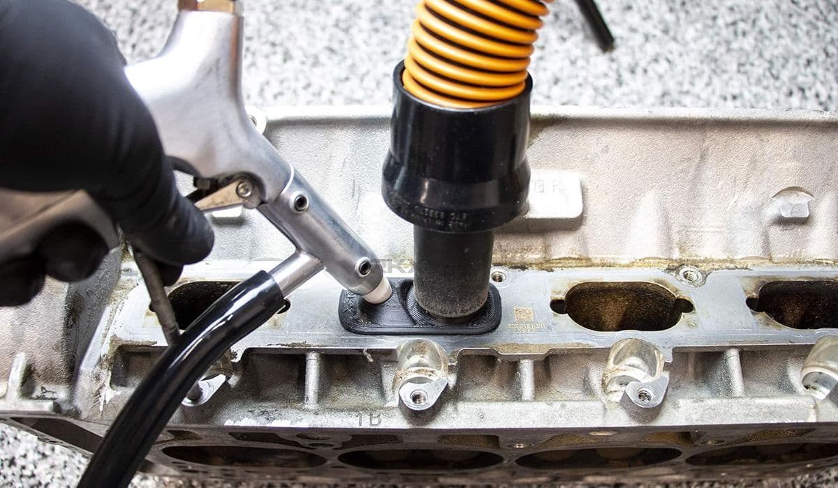 How to walnut blast intake valves for carbon buildup BMW