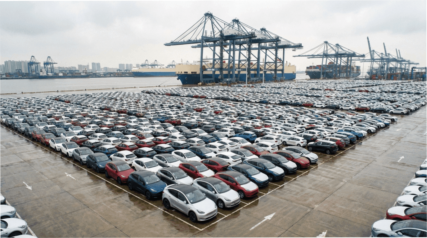 China’s Auto Sales Decline for a Second Month, but Exports Hit Record Highs